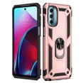thumbnail image 1 of [PST] Motorola Moto G 5G 2022 Étui à Anneau Rotatif avec Béquille, Étui de Téléphone Rigide Robuste à Absorption des Chocs Hybride, 1 of 5
