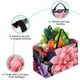 thumbnail image 3 of Fragmented Flowers Foldable Reusable Large Capacity Oxford Cloth Cube Organizer Shopping Bag Basket Organizer, 3 of 7