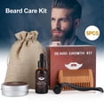 thumbnail image 1 of Beard Growth Oil Comb And Bag(black) 5pcs Beard Growth Kit With Derma Roller, 1 of 5