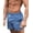 P Blue Leaf, variant on Men Bathing Suit Swimwear Square Leg Chubbies Sexy Elastic Board Short