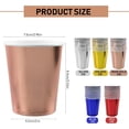 thumbnail image 3 of Vasos de cartón desechables NQ 50 piezas Vaso de papel DIY Cumpleaños Navidad Boda Fiesta 250 ml, 3 of 5