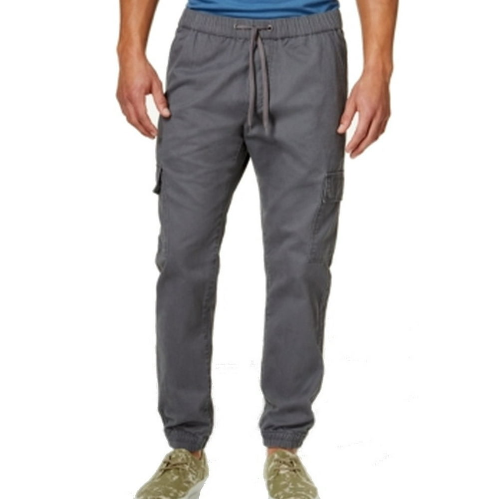gray khaki joggers