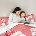 thumbnail image 5 of Homewish Xmas Snowman Full Size Comforter Sets 3-Piece for Teens Boys Girls,Happy New Year Bedding Comforter Set,Merry Christmas Lightweight Bedding Sets,Super Cozy Room Decor,Reversible, 5 of 8