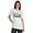 White, variant on Inkmeso Womens Officially Vaccinated Funny Pro-Vaccine Crew Neck T-shirt Tops