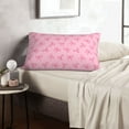 thumbnail image 6 of Sikiie Pink Bows Print Plush Pillow Cover, Wrinkle-proof and Stain-resistant Pillow Protector without Pillow Core, Home Decoration-20"x30", 6 of 6