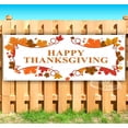 thumbnail image 1 of Happy Thanksgiving 13 oz Vinyl Banner With Metal Grommets, 1 of 4