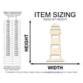 thumbnail image 2 of Unfinished Wood Lighthouse Shape 5" / 1/4", 2 of 3