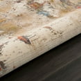 thumbnail image 2 of 2' X 6' Gray Abstract Distressed Runner Rug, 2 of 8
