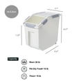 thumbnail image 3 of Recipiente de almacenamiento de alimentos HANAMYA de 10 litros con vaso medidor sin BPA, 3 of 9