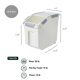 thumbnail image 3 of Recipiente de almacenamiento de alimentos HANAMYA de 10 litros con vaso medidor sin BPA, 3 of 9