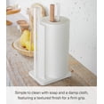 thumbnail image 6 of Yamazaki Home Paper Towel Holder, White, Steel + Wood, No Assembly, 6 of 7