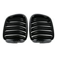 thumbnail image 5 of Astra Depot Glossy Black Double Line Kidney Grille Fit 1997-2003 BMW E39 520i 523i 525i 528i 530i 535i 540i M5, 5 of 7