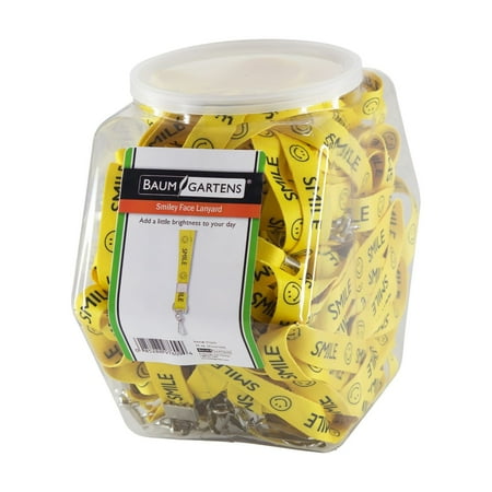 Lanyards-Smiley Face-36/tub
