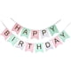 thumbnail image 1 of Pancarta de feliz cumpleaños, decoraciones de cumpleaños, banderines de cumpleaños de color rosa pastel, perfecto para niñas y niños de cualquier edad, decoraciones de fiesta de cumpleaños (, 1 of 5