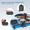 thumbnail image 5 of Juego de 4 piezas (negro) de almohada de viaje, almohada de espuma viscoelástica para el cuello, esencial para el cuello, bolsa de transporte incluida, tapones para los oídos y máscara para dormir, 5 of 5