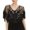 Gold, variant on Floral Beaded Mesh Fringe V-Neck Wrap Shawl for Women Vintage Sequined Tulle Short Evening Cover Up Topper Tassel 20s Flapper Scarf Smock Cape Top Gold