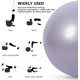 thumbnail image 5 of Pelota de yoga de 75 cm, pelota de ejercicio para acondicionamiento físico, estabilidad, equilibrio y parto, pelota de equilibrio de diseño de calidad profesional antiexplosión, núcleo de pilates y pe Namotu CZYD-ZC92-3, 5 of 7