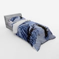 thumbnail image 3 of Ambesonne Nature Bedding Set 4 Pcs, Snowy Mountain Winter, Queen, White Green, 3 of 3
