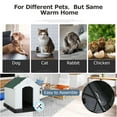 thumbnail image 5 of YRLLENSDAN 34" Dog House Outdoor Insulated Dog Houses for Winter Igloo Dog House with Air Vents & Elevated Floor Waterproof Plastic Dog Houses for Small Medium Large Dogs,Green, 5 of 7