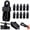 30pcs-black, variant on Black Shade Cloth Clips, Heavy Duty Plastic Sun Shade Net Clamps for Garden Netting, Anti Bird Netting, Greenhouse Covers and Windproof Awning Shade Cloth