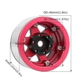 thumbnail image 4 of Silver-Edged 1.55 Inch Metal Wheel Tire Climbing Car AX90069 for JIMNY CC01, 4 of 5