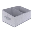 thumbnail image 1 of Contenedor de almacenamiento plegable para ropa interior, sujetadores, calcetines, cubos organizadores, 2 compartimentos para armario, mantas, libros., 1 of 9