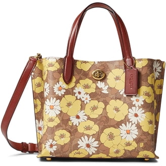 Coach Mollie 25 Small Signature Designer, Zip Top Jumbo Floral 