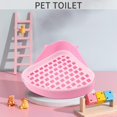 thumbnail image 2 of Rabbit Toilet Litter Tray,Small Animal Toilet Potty, Pet Litter Trays for Rabbit, (Pink), 2 of 5
