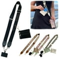 thumbnail image 2 of 1pcs Clip And Go Phone Strap with Zipper Pouch,Crossbody Adjustable Chain Lanyard with PU Leather Wallet for All Phones, 2 of 4