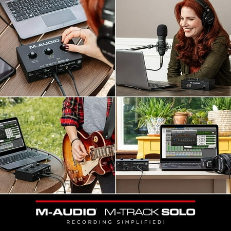 M-Audio M-Track Solo コンボ入力 ファンタム電源搭載 48KHz 2チャンネル USBオーディオインターフェース