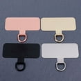 thumbnail image 4 of Durable Universal Aluminum Alloy Hanging Piece Patch Strap Hang Cord Tab Phone Lanyard Gasket Patch Metal Phone Case Clip Anti Lost Dust Plug Mobile Phone Sling Rope Card Clip BLACK1, 4 of 8