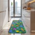 thumbnail image 4 of Green Cartoon Dinosaurs Palm Trees Sun Pattern Kitchen Rug Mat,Kitchen Runner Rugs Non Skid Washable,Decorative Kitchen Floor Mats for Kitchen,Sink,Laundry,17"x47.2", 4 of 7