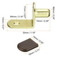 thumbnail image 2 of Shelf Support Pegs, 40 Pack 6mm L-Shaped Shelf Pin with Rubber Sleeve, Gold Tone, 2 of 5
