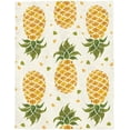 thumbnail image 5 of Ultra Soft Flannel Fleece Bed Blanket Summer Pineapple Throw Blanket All Season Warm Fuzzy Light Weight Cozy Plush Blankets for Living Room/Bedroom 50" x 60", 5 of 6