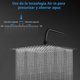 thumbnail image 2 of Cabezal de Ducha Extra Grande 16 Pulgadas 40 cm x 40 cm Regaderas para baño Regaderas cuadradas en Acero Inoxidable, 2 of 7