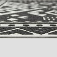 thumbnail image 5 of Balta Alessi Global Geometric  Indoor/Outdoor Area Rug Black 7'10" x 10' 8' x 10' Outdoor, Indoor Silver, Off-White, 5 of 15