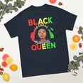 thumbnail image 2 of Black Queen Juneteenth Black History Month African American Graphic classic tee (Navy, 3XL), 2 of 4