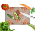 thumbnail image 2 of Caroline's Treasures Thanksgiving Turkey Fleur de lis Glass Cutting Board Large, 2 of 2