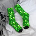 thumbnail image 5 of Qekee St Patrick's Day2 Print Socks For Women Crew Socks Sporty Calf Socks Casual Socks Women, 5 of 6