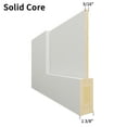 thumbnail image 5 of Interior White Primed Shaker 1 panel Solid Wood Core Bifold Closet Doors With Hardware Kit, 5 of 10
