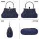 thumbnail image 2 of Bolso de noche y bolsos de mano para mujer Lentejuelas con cuentas Bolso de boda Fiesta Bolso de novia Azul oso de fresa Juguete, 2 of 5