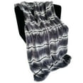 thumbnail image 2 of Plutus Charcoal Fluffy Fields Faux Fur Luxury Throw Blanket, 2 of 3