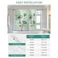 thumbnail image 6 of Green Floral Tie Up Curtains for Windows 45 Inch Length Balloon Curtains Kitchen Adjustable Balloon Window Shade Country Rustic Ombre Painting Art Watercolor Tie Up Bathroom Curtain Window 52"x45", 6 of 6