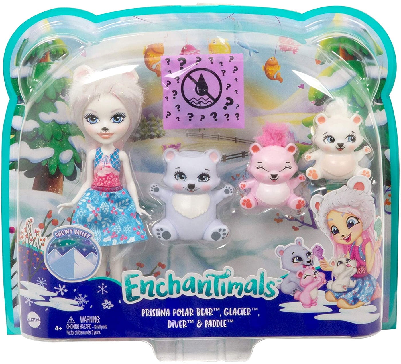 Enchantimals Pristina Polar bear doll & Family 