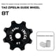 thumbnail image 4 of Rodamiento impulsor de la polea de la aleación de aluminio del desviador trasero de cerámica de la bicicleta de montaña 8T, 4 of 7