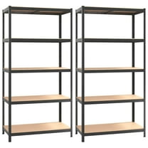 vidaXL Shelf Storage Office Bookshelf Shelving Unit Steel and Engineered Wood