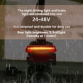 thumbnail image 4 of Ebike Rear Light Tail Light LED SM Connector Night Riding Warning Equipment Rear Lamp for Electric Bicycle, 4 of 8