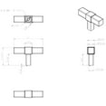 thumbnail image 3 of Zane Cabinet "T" Knob, Satin Nickel, 3 of 7
