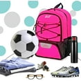 thumbnail image 3 of WOLT Youth Soccer Bag Soccer Backpack for Girls with Shoe and Ball Compartments Pink, 3 of 9