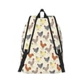 thumbnail image 3 of Balery Funny Chicken Vintage Canvas Backpack for Men and Women - Large Capacity, Durable Travel Laptop Bag for School, Work, Hiking, and Outdoor Activities, 3 of 7